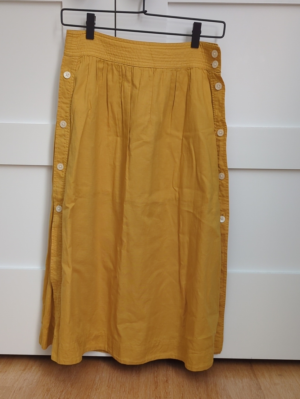 Madewell Yellow Midi Skirt